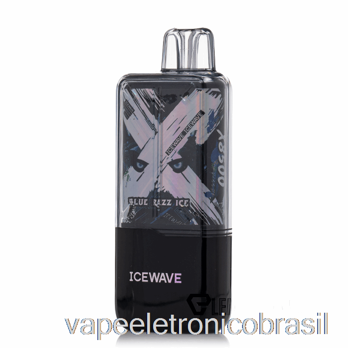 Vape Recarregável Icewave X8500 Descartável Azul Razz Ice